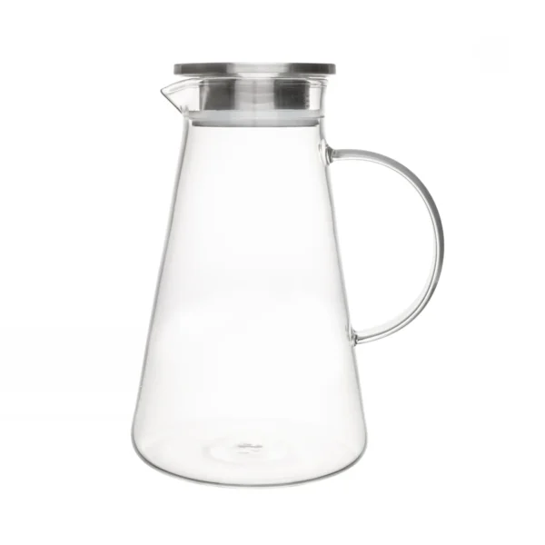 Jarra de Vidro Borossilicato com Tampa de Mertal 2l