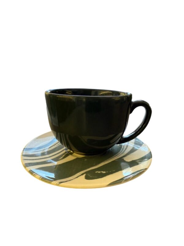 Conjunto com 6 Xícaras de Chá com Pires Botânico