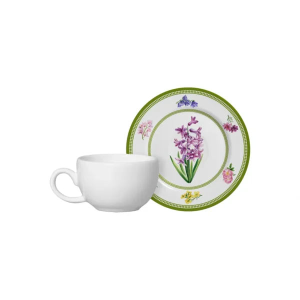 Conjunto com 6 Xícaras de Café com Pires Versailles