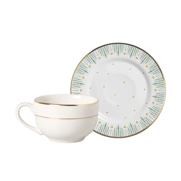 Conjunto com 6 Xícaras de Chá com Pires Donatella