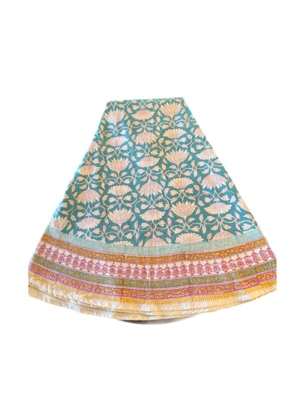 Toalha de Mesa Redonda Turquesa