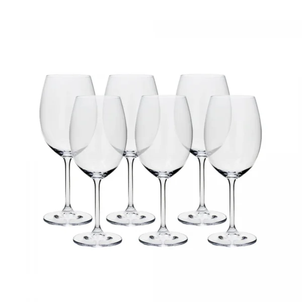 Conjunto 6 Taças de Água de Cristal Ecológico Veronica 580ml