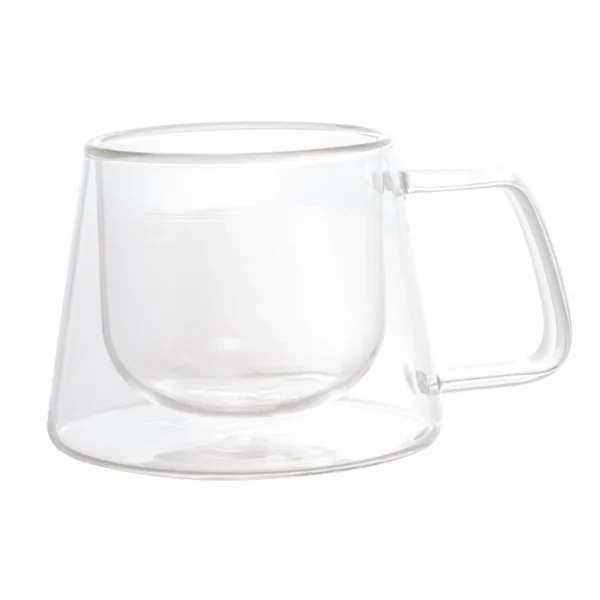 Conjunto 2 Xícaras de Café e Chá Parede Dupla de Vidro Borossilicato 180ml