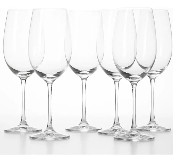 Conjunto com 6 Taças de Vinho Tinto de Cristal ecológico Veronica 450Ml