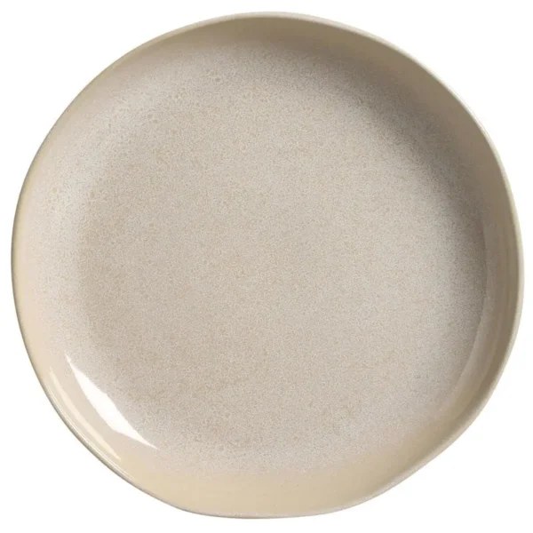 Travessa Redonda Grande Orgânico Stoneware Latte Ø36cm