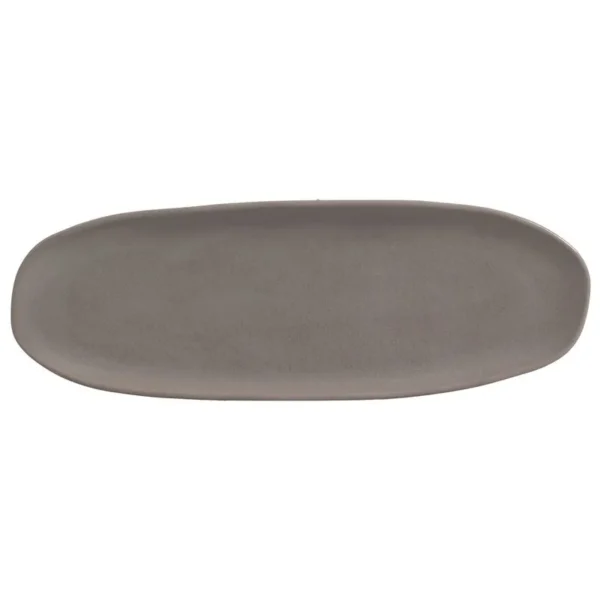 Travessa Oval Rasa Grande Orgânico Bruma