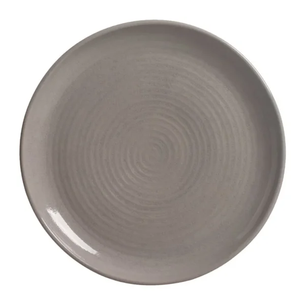 Travessa Redonda Média Orgânico Stoneware Bruma