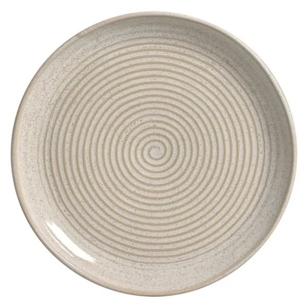 Travessa Redonda Média Orgânico Stoneware Latte Ø31cm