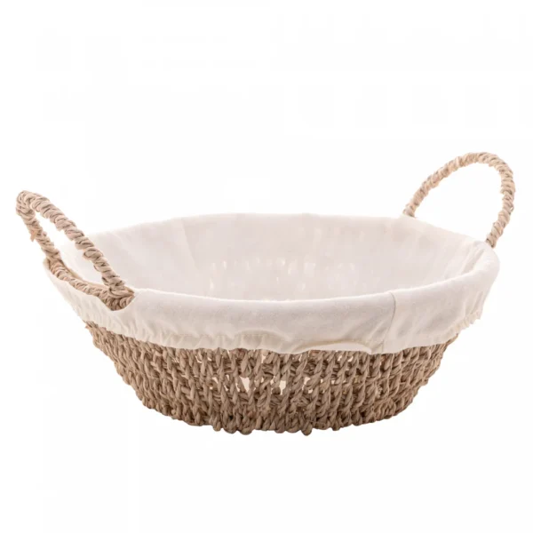 Cesta Para Pães Redonda Fibra Natural