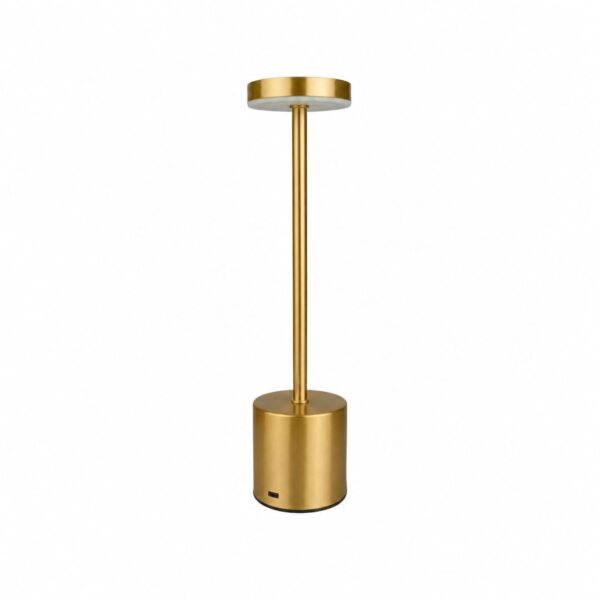 Luminária de Mesa Cosmos Dourada Led 3 Tons