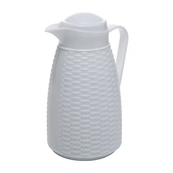 Garrafa Térmica New Rattan Branca Plástico 400 Ml Wolff