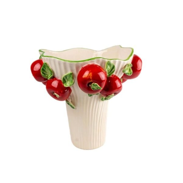 Cachepot Alto Maça Relevo Apple Vintage