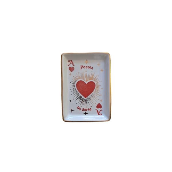 Travessa Mini Cartas Coração