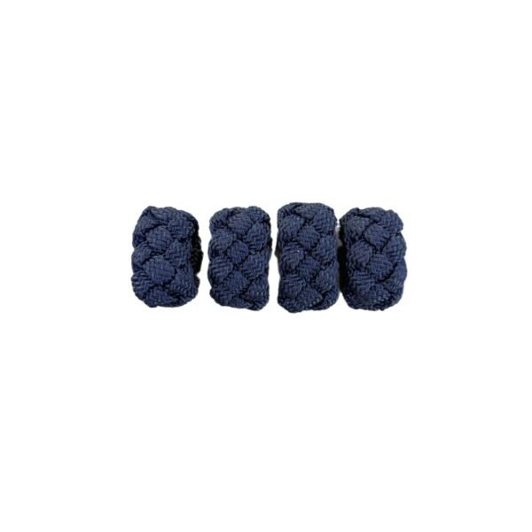 Kit 4 Porta-Guardanapos  Auguri Corda Azul Marinho